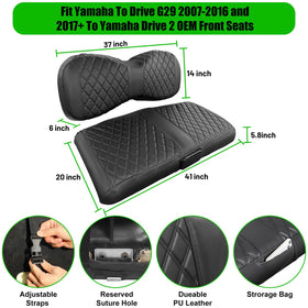 LEAPGOMAX diamond stripe detail enhances cart interior