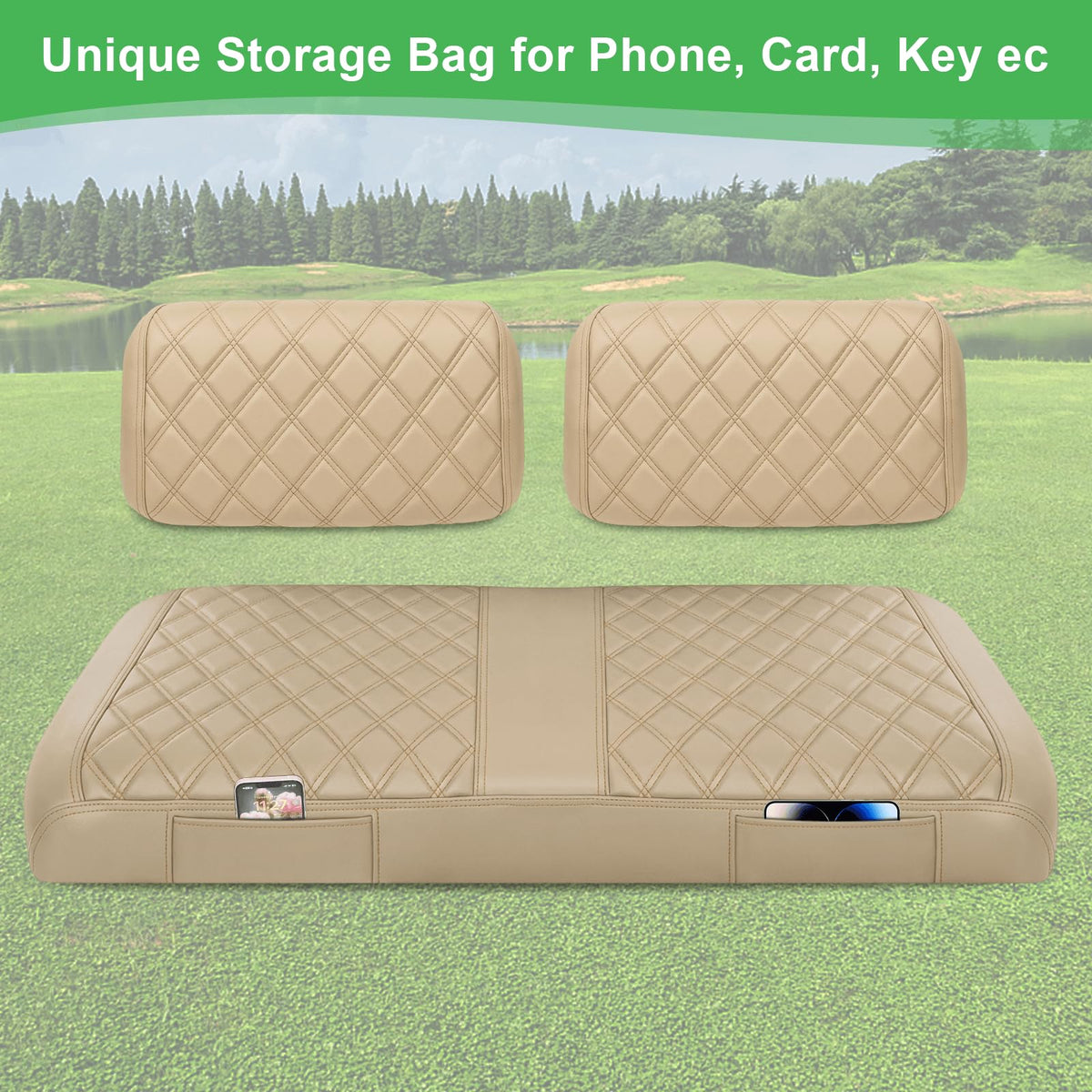 LEAPGOMAX easy install without staples for Club Car DS
