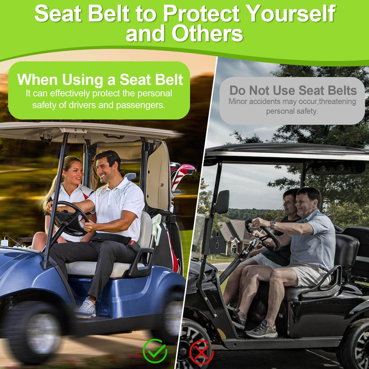 LEAPGOMAX easy-installation seatbelt with two screws included