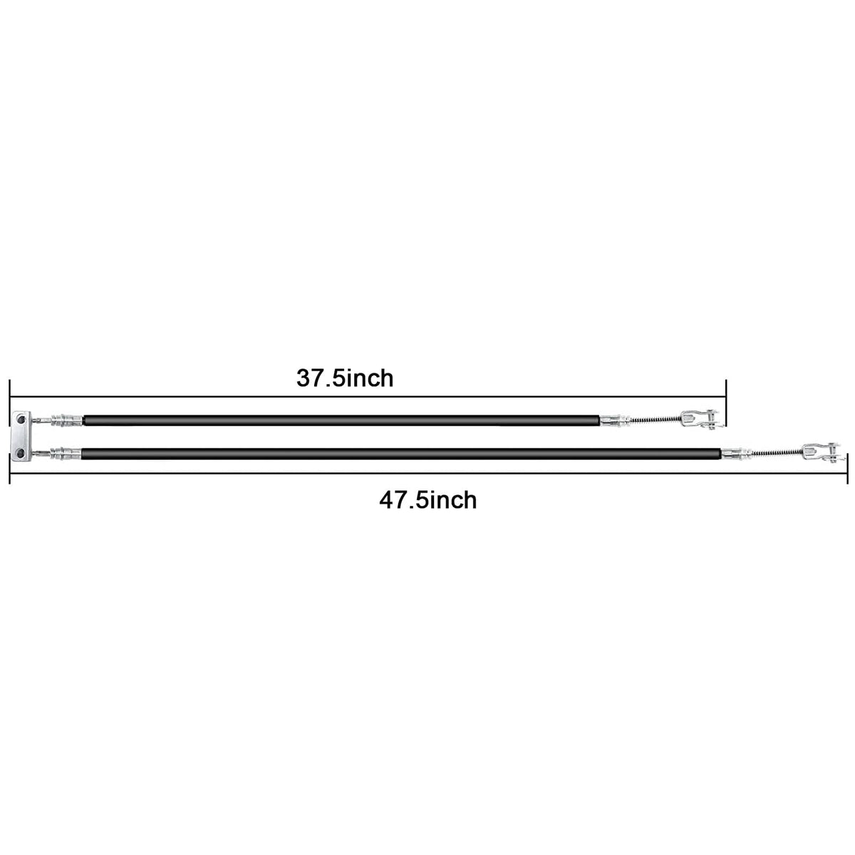 LEAPGOMAX EZGO brake cable assembly closeup showing steel core