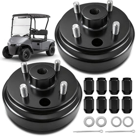 LEAPGOMAX EZGO brake drum with 1 inch hole for precise fit and braking.