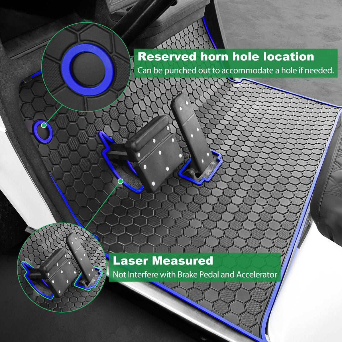 LEAPGOMAX EZGO EX1 floor mat fit ensures secure installation