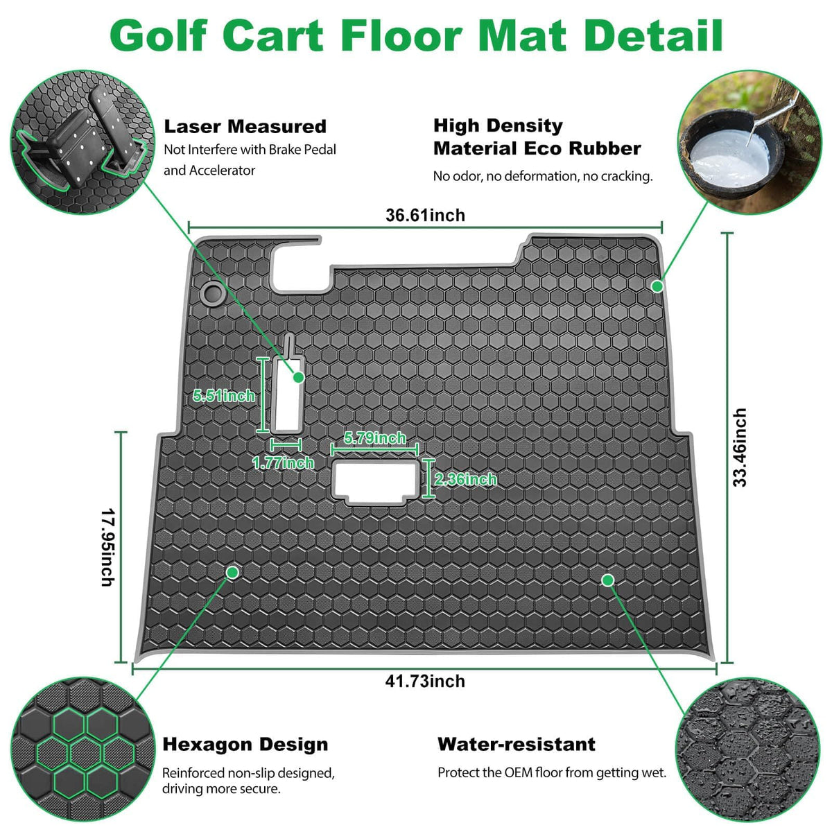LEAPGOMAX EZGO EX1 Valor fit gray mat for replacement.