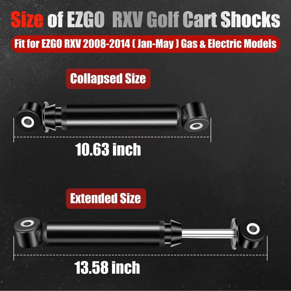 Ride test with LEAPGOMAX EZGO RXV shocks shows steadier handling.