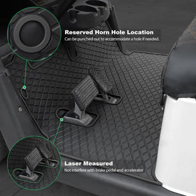LEAPGOMAX EZGO RXV floor mat anti-slip surface improves traction