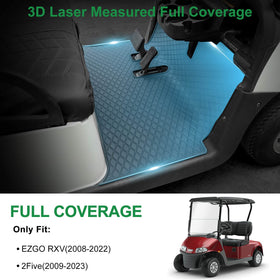 LEAPGOMAX EZGO RXV floor mat dash-to-seat fit reduces wear near pedals