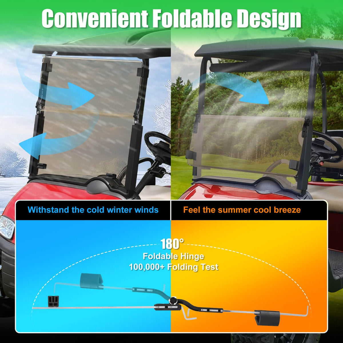 LEAPGOMAX EZGO RXV compatibility info helps confirm model and strut size.