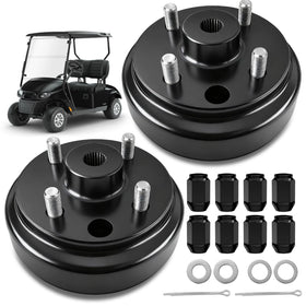 LEAPGOMAX EZGO TXT brake drum hub assembly in durable steel for steady braking