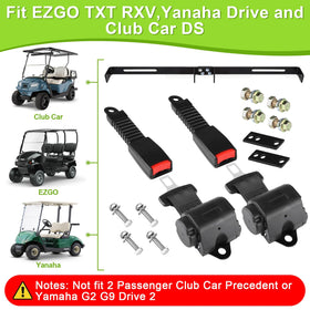 EZGO TXT-compatible belt ready for passenger restraint