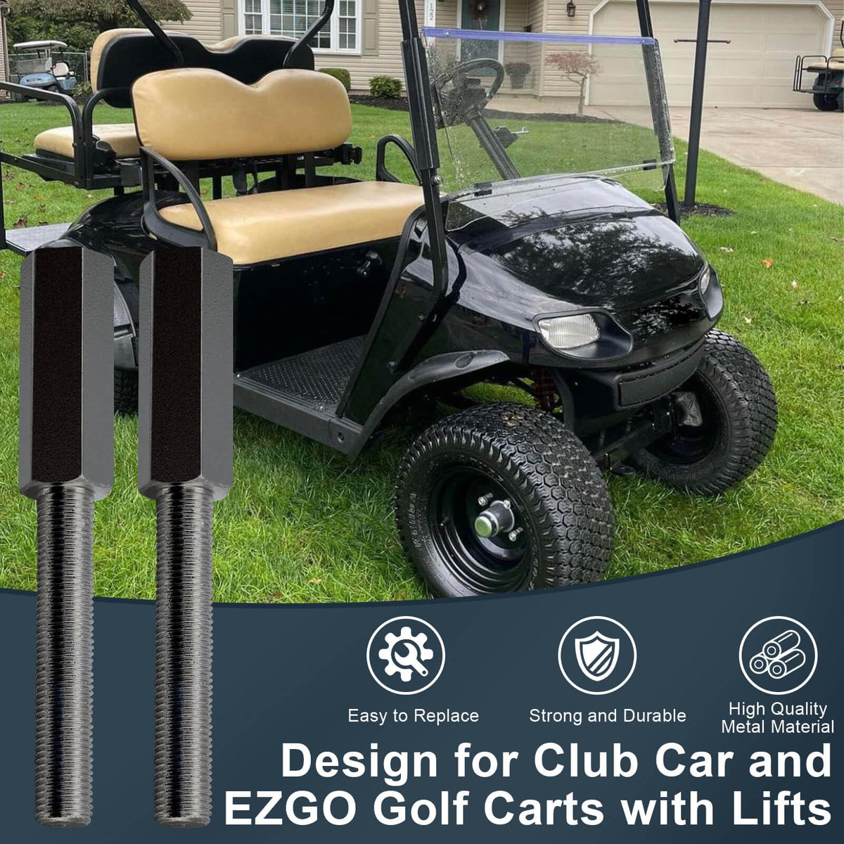LEAPGOMAX EZGO TXT fit detail with M10x1.25 and 1.25mm slope.