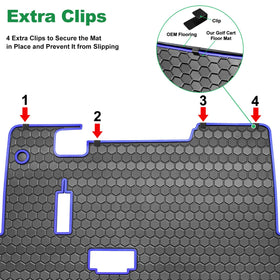 LEAPGOMAX EZGO TXT full-coverage mat protects dash to seat area