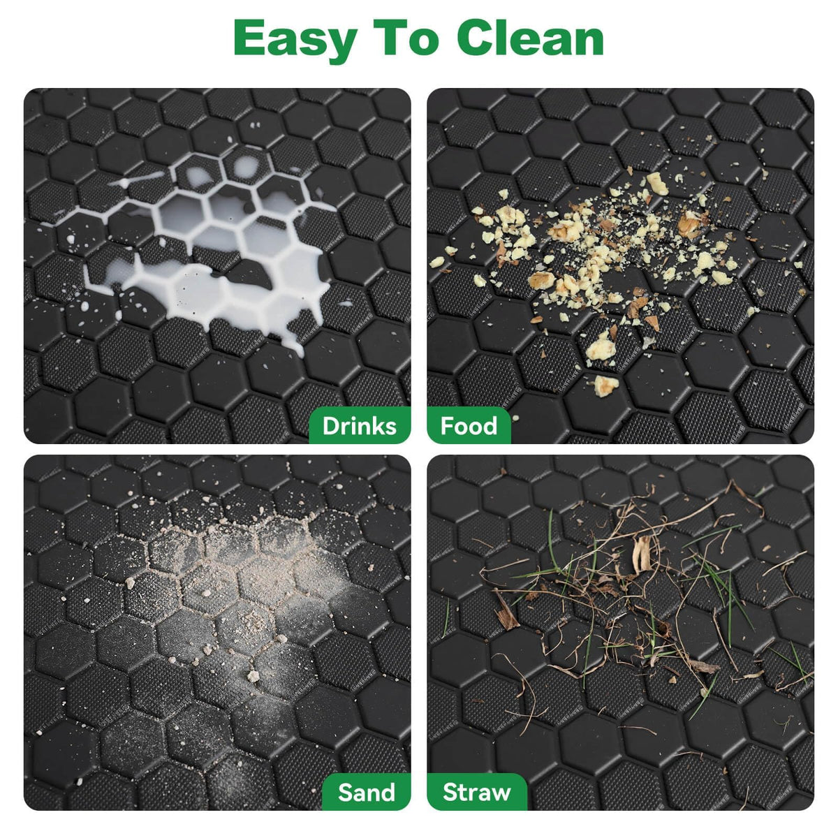 LEAPGOMAX EZGO TXT floor mat gray ready for outdoor use.