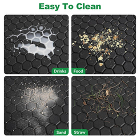 LEAPGOMAX EZGO TXT floor mat gray ready for outdoor use.