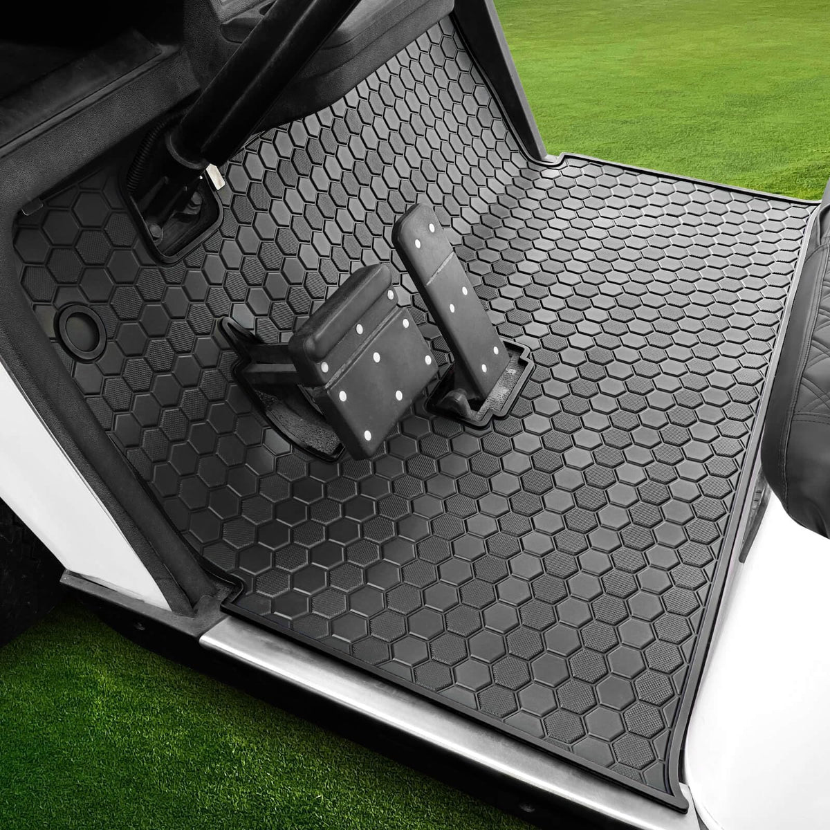 LEAPGOMAX EZGO TXT floor mat install easy for quick setup.