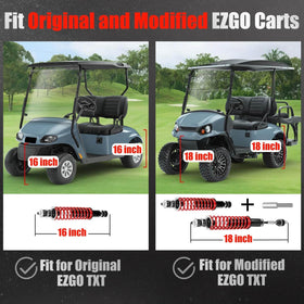 LEAPGOMAX EZGO TXT shocks with compatible OEM parts for reliable performance.