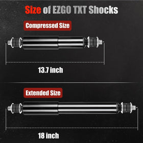 LEAPGOMAX EZGO TXT rough terrain damping supports smoother rides.