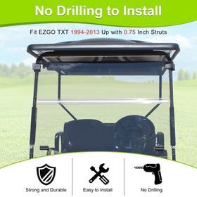 LEAPGOMAX EZGO TXT screws and nuts with rubber sleeve ensure durable mounting