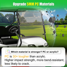 LEAPGOMAX EZGO TXT windshield tinted anti-UV finish reduces glare