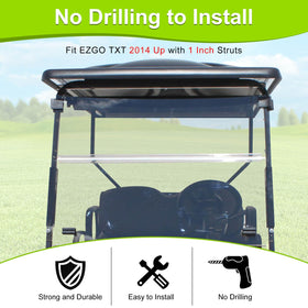 LEAPGOMAX EZGO TXT rubber bumper pads soften impact and vibration.