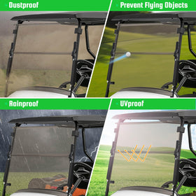 LEAPGOMAX EZGO TXT windshield clear visibility after removing protective film