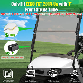 LEAPGOMAX EZGO TXT windshield heavy-duty hinges for long-lasting folding