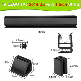 LEAPGOMAX EZGO TXT bottom clip with hardware for durable mounting.