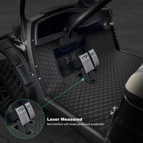 LEAPGOMAX anti-slip floor mat stays secure during driving.