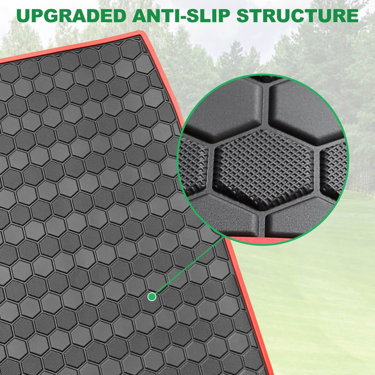 LEAPGOMAX durable natural rubber withstands heat and cold on Yamaha mats