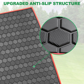 LEAPGOMAX durable natural rubber withstands heat and cold on Yamaha mats