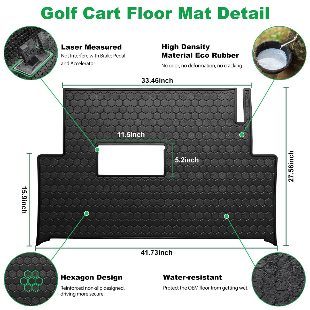 Easy-clean surface of LEAPGOMAX floor mat for quick maintenance