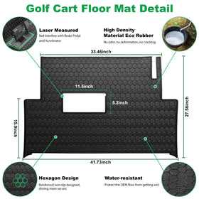 Easy-clean surface of LEAPGOMAX floor mat for quick maintenance