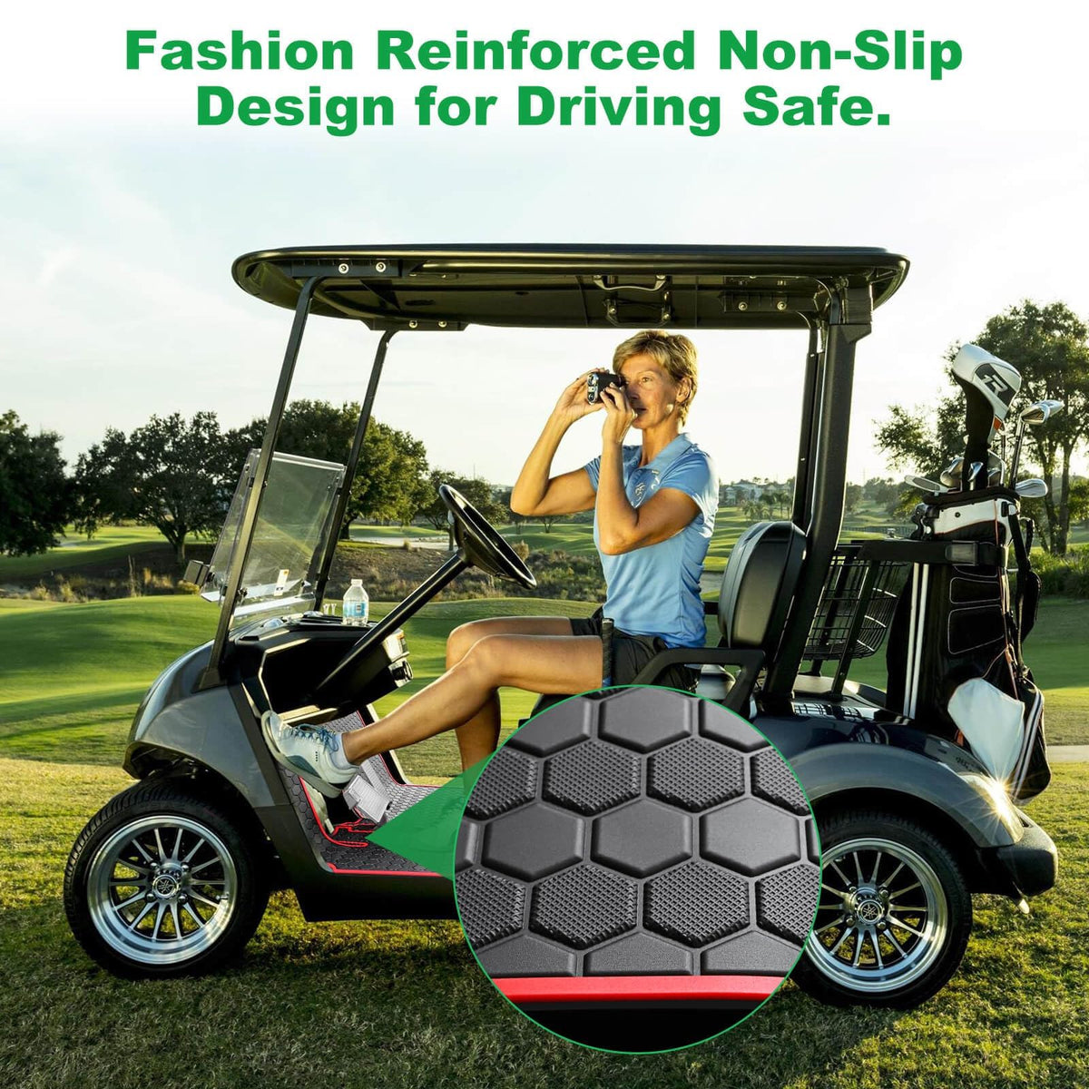 LEAPGOMAX easy-clean surface; rinse and wipe to refresh the mat
