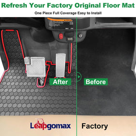 LEAPGOMAX four securing clips keep mat in place during drive