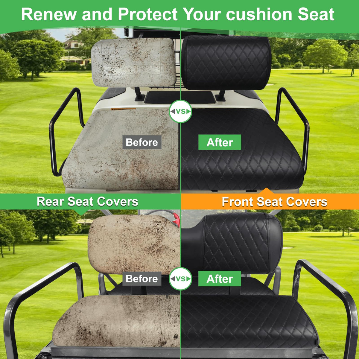 LEAPGOMAX front and rear set provides full protection for both seats