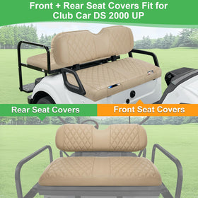 LEAPGOMAX front seat backrest beige provides supportive seating on bumpy paths