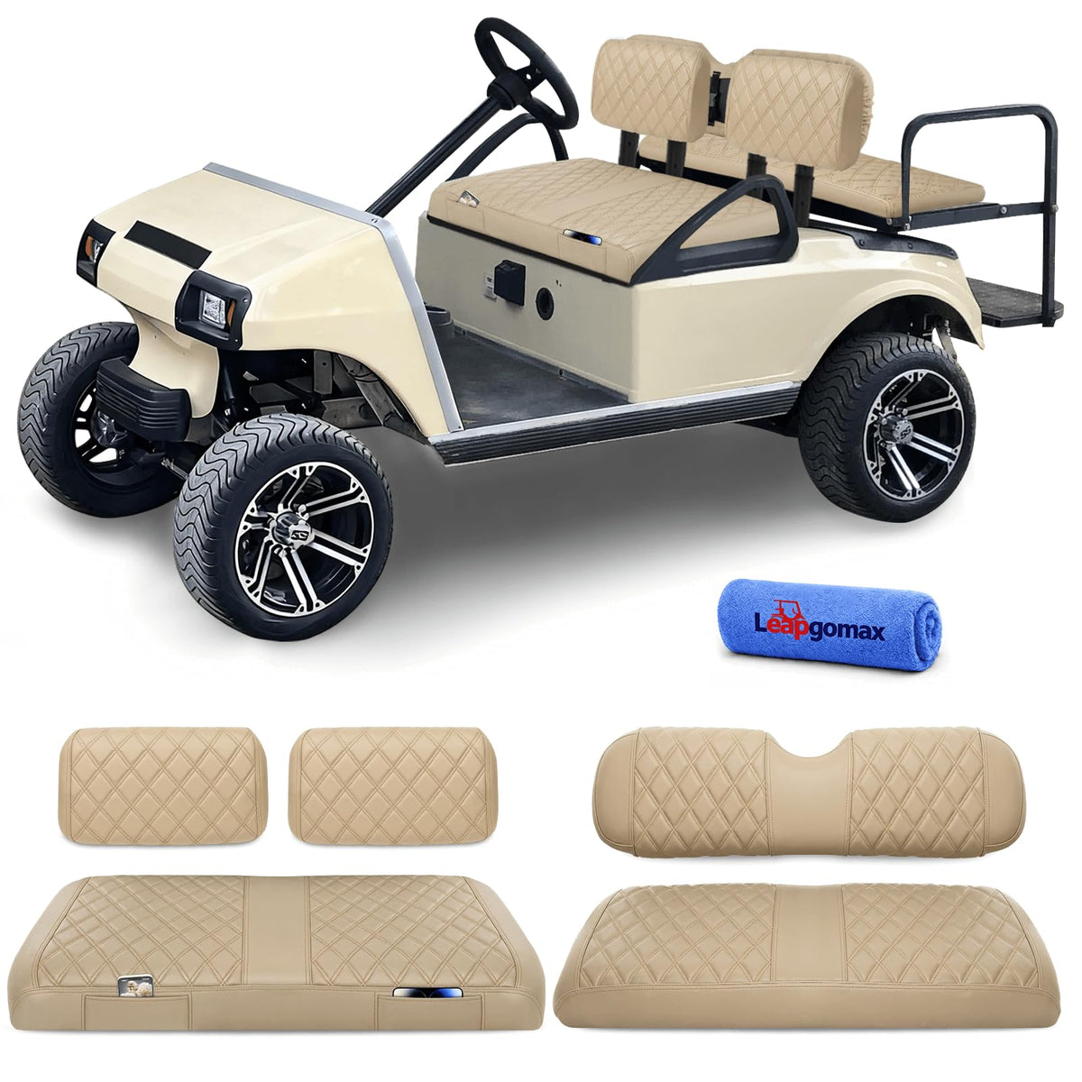 LEAPGOMAX front seat cover for Club Car DS protects against wear and splashes