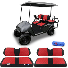 LEAPGOMAX front seat cover with diamond stitching for premium look and protection