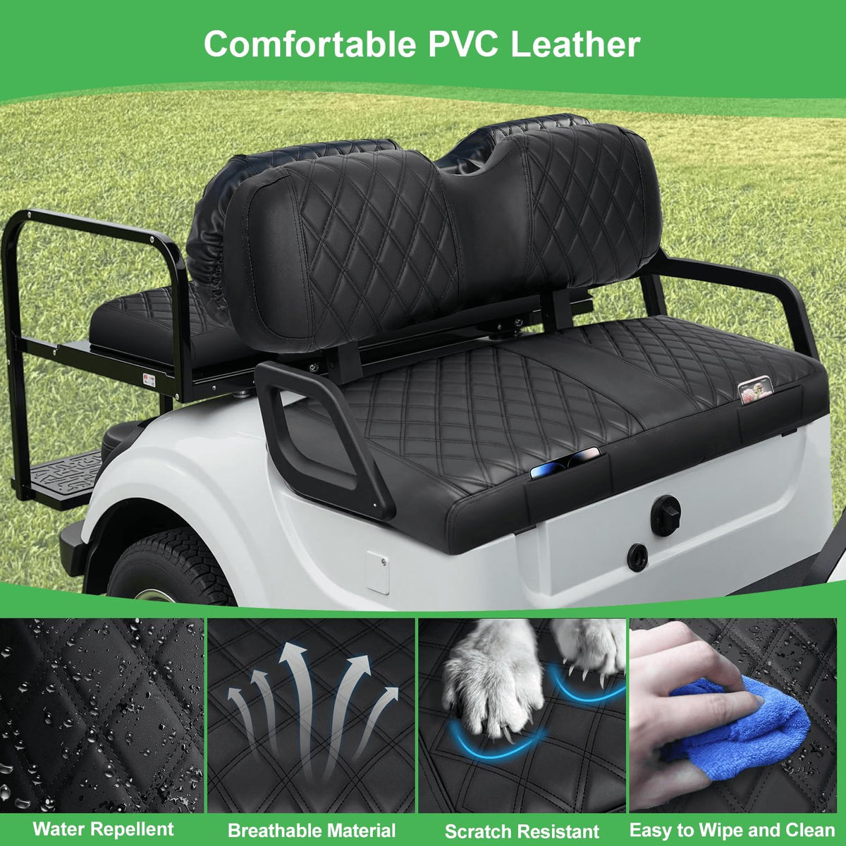 LEAPGOMAX front-seat pockets offer quick storage for essentials