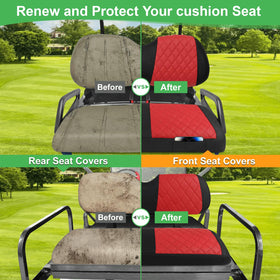 LEAPGOMAX front seat pockets provide quick-access storage for essentials.