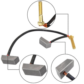 LEAPGOMAX Yamaha G8-G16 brush kit showing 36/48V GE compatibility