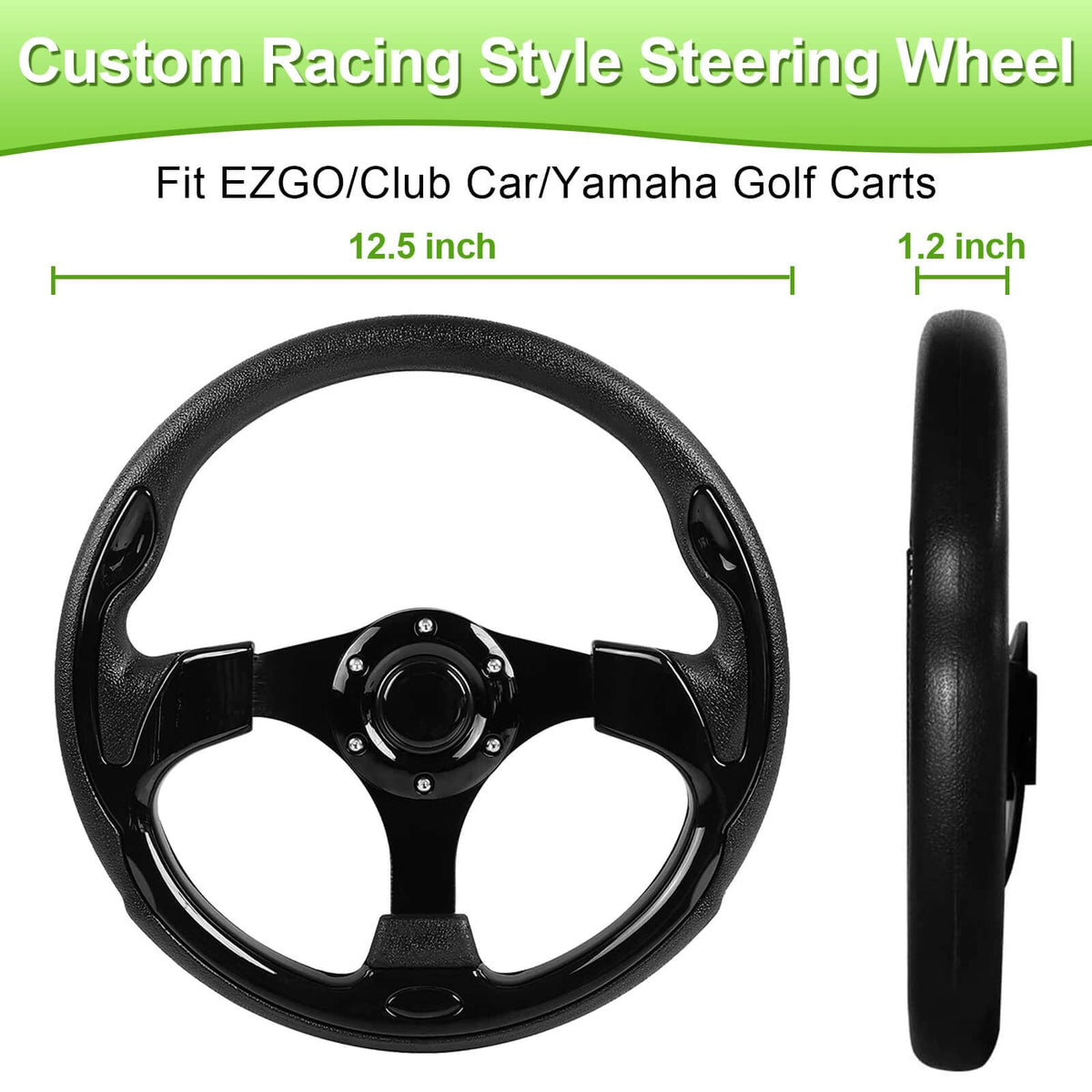 LEAPGOMAX compatibility with EZGO RXV/TXT, Club Car and Yamaha models for broad fit