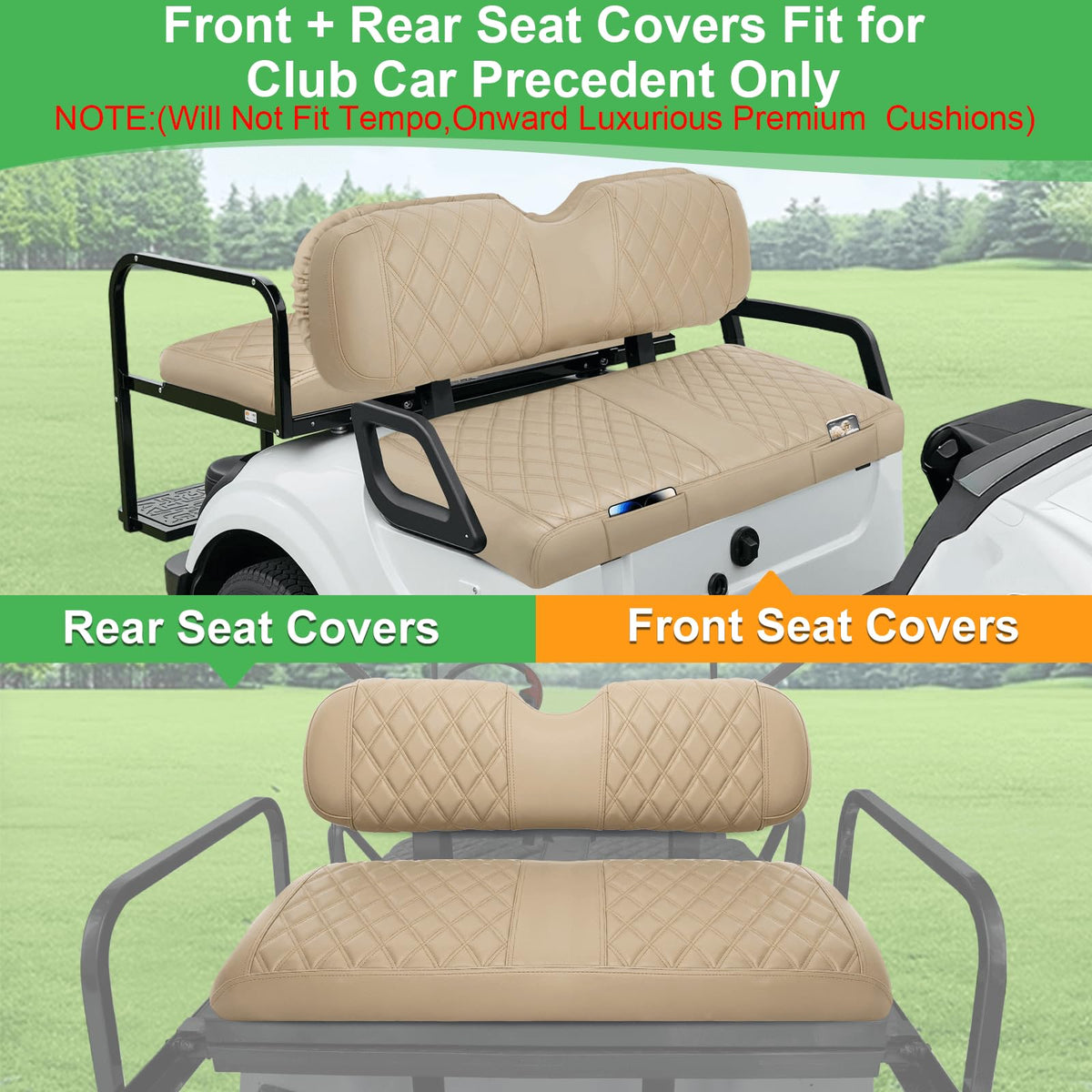 LEAPGOMAX front backrest cover improves grip and style