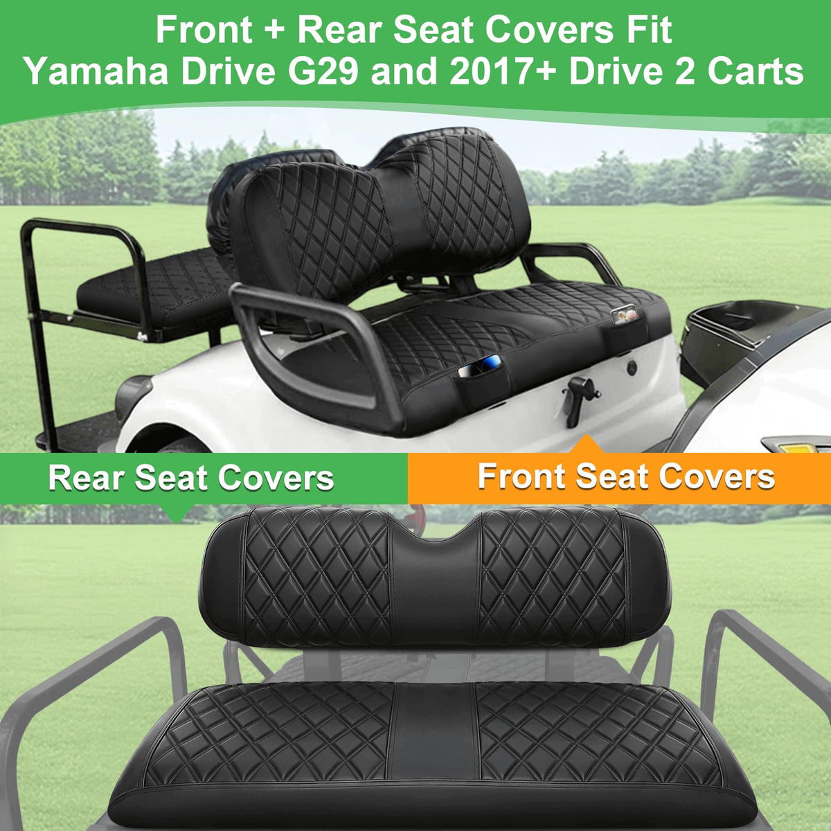LEAPGOMAX front backrest cover enhances grip and comfort.