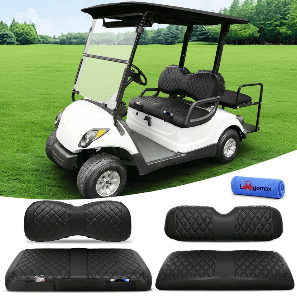 LEAPGOMAX golf cart front cushion for long rides with added comfort.