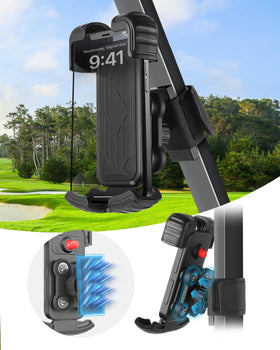 LEAPGOMAX golf cart phone holder keeps your device steady on bumpy roads