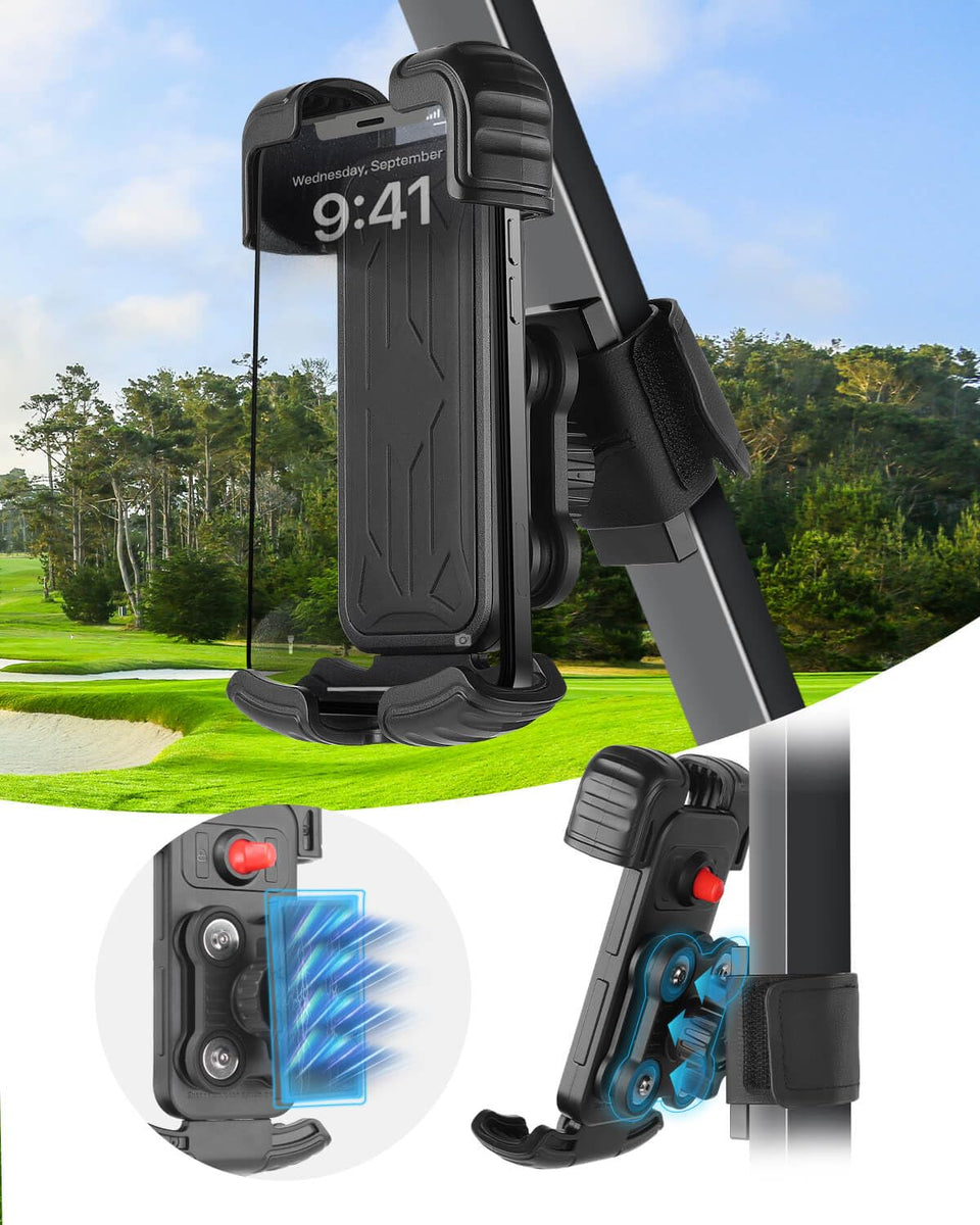 LEAPGOMAX golf cart phone holder keeps your device steady on bumpy roads
