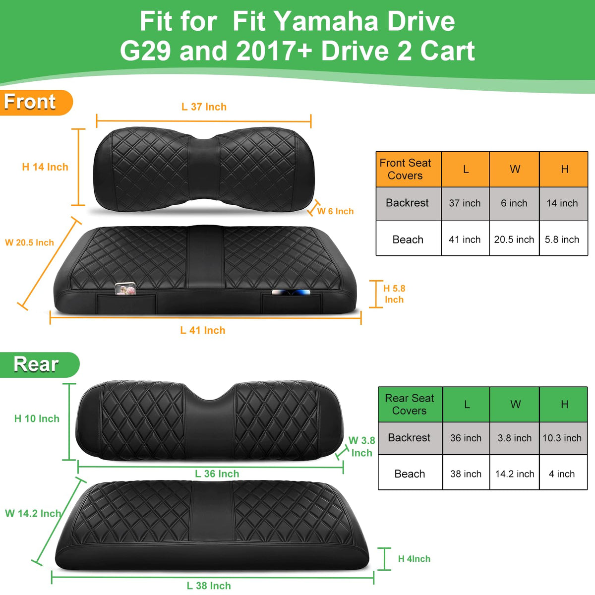 LEAPGOMAX rear cushion adds soft support for passengers.