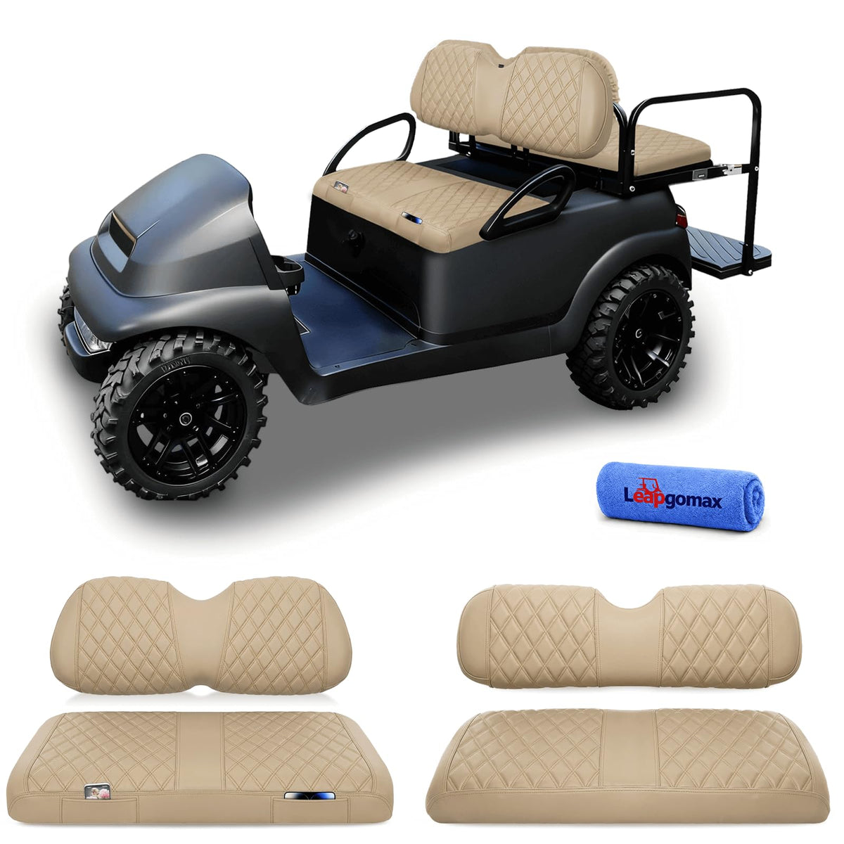 LEAPGOMAX front cushion seat cover protects against wear and stains