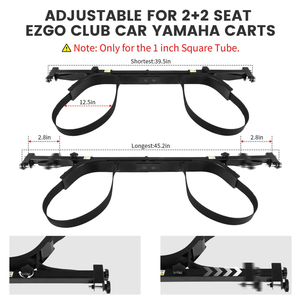 LEAPGOMAX soft rubber pad protects seat finish