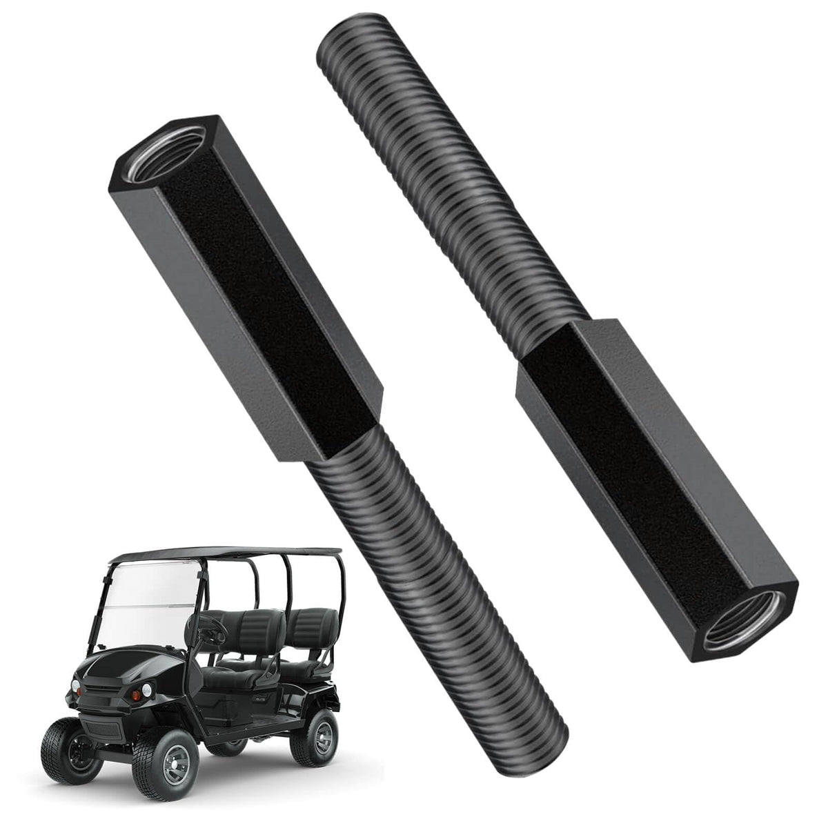 LEAPGOMAX shock extension for EZGO TXT front, improved lifted clearance.